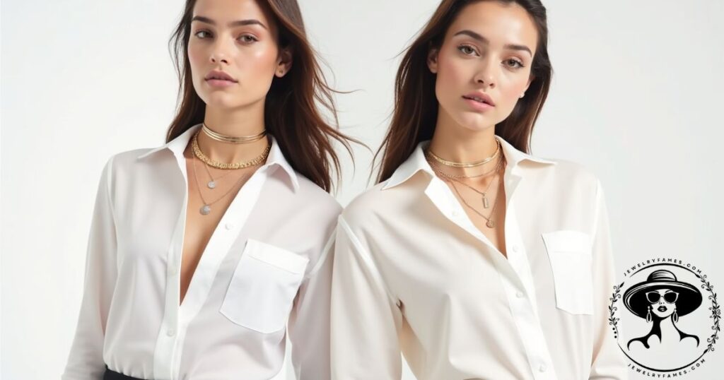 Layered necklaces—a trending popular necklace type for 2025, perfect for stacking.