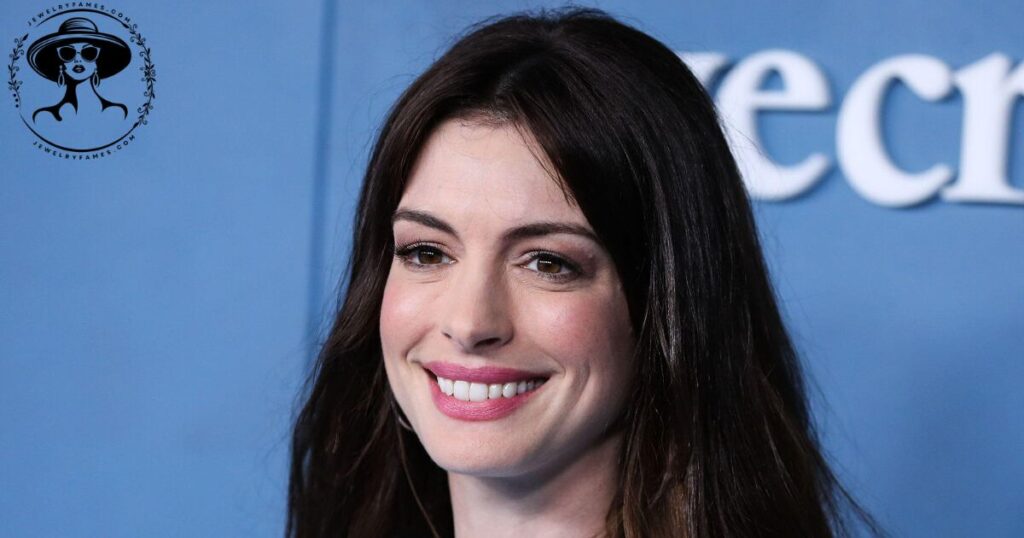 Anne Hathaway in a couture gown at a 2025 fashion event