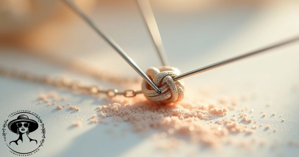Learn How to untangle necklaces when knot with each other