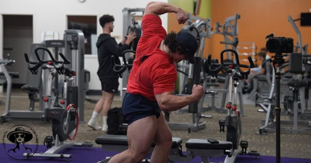 Sam Sulek training in the gym and following a clean diet plan in 2025
