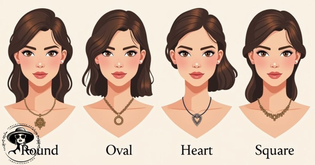 Visual instructions for layering multiple necklaces correctly
